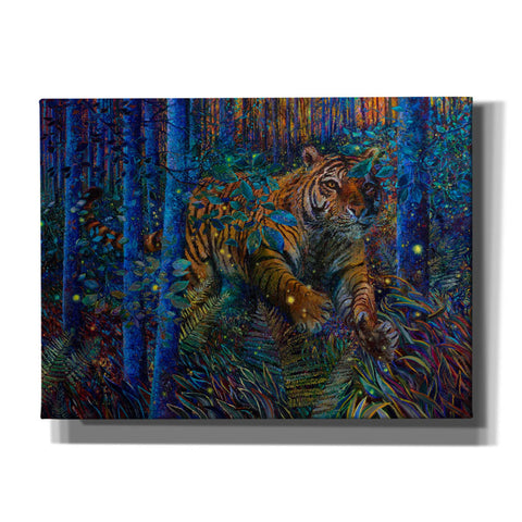 Image of 'Tiger Fire Card' by Iris Scott, Canvas Wall Art