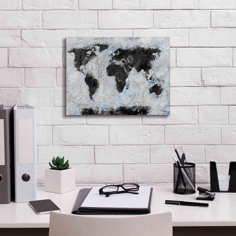 Image of 'Old World Map 2' by Britt Hallowell, Canvas Wall Art,16 x 12