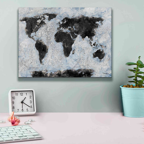 Image of 'Old World Map 2' by Britt Hallowell, Canvas Wall Art,16 x 12