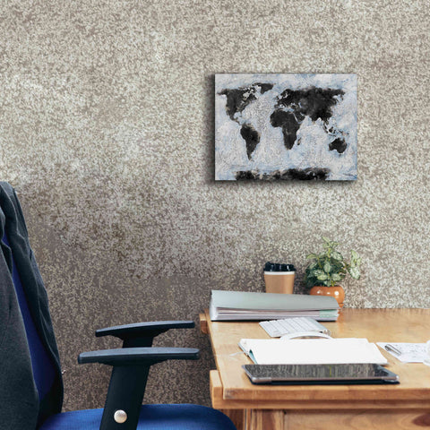 Image of 'Old World Map 2' by Britt Hallowell, Canvas Wall Art,16 x 12