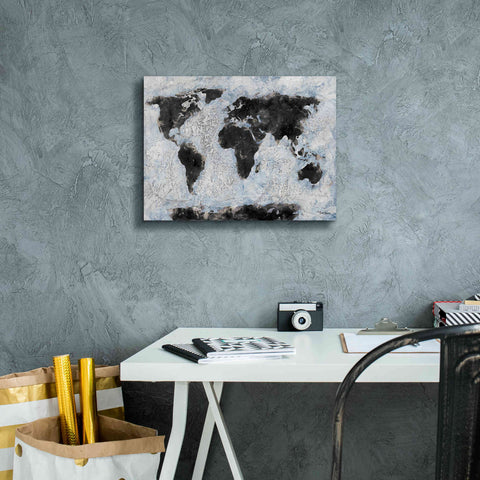Image of 'Old World Map 2' by Britt Hallowell, Canvas Wall Art,16 x 12
