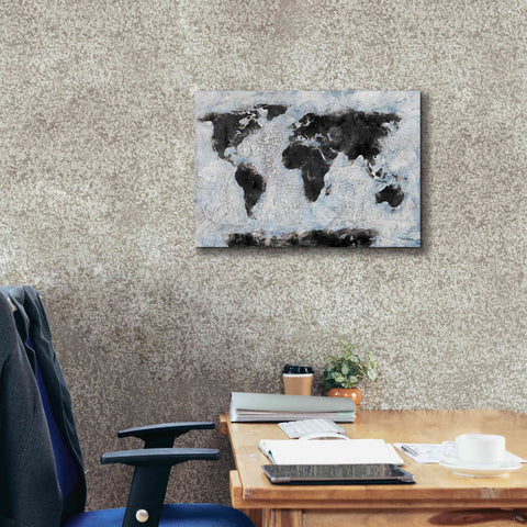 Image of 'Old World Map 2' by Britt Hallowell, Canvas Wall Art,26 x 18