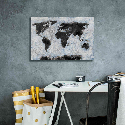 Image of 'Old World Map 2' by Britt Hallowell, Canvas Wall Art,26 x 18