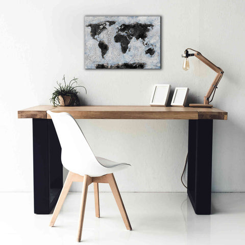 Image of 'Old World Map 2' by Britt Hallowell, Canvas Wall Art,26 x 18