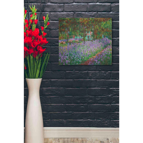 Image of 'The Artist's Garden at Giverny' by Claude Monet, Canvas Wall Art,24 x 20
