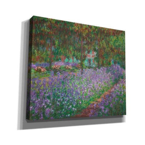 Image of 'The Artist's Garden at Giverny' by Claude Monet, Canvas Wall Art,Size C Landscape
