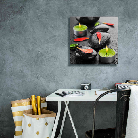 Image of 'Spa Rocks 4' Canvas Wall Art,18 x 18