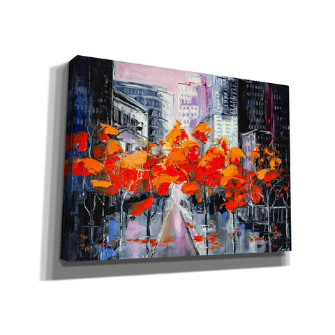 Image of 'City In A Foxy Clothes' by Lana Tikhonova Canvas Wall Art