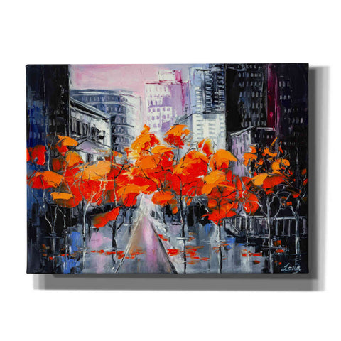 Image of 'City In A Foxy Clothes' by Lana Tikhonova Canvas Wall Art
