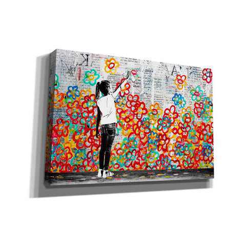 Image of 'FLOWER POWER' by DB Waterman, Giclee Canvas Wall Art
