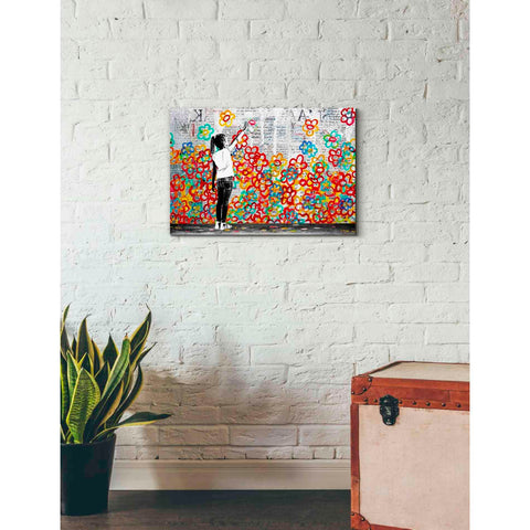 Image of 'FLOWER POWER' by DB Waterman, Giclee Canvas Wall Art