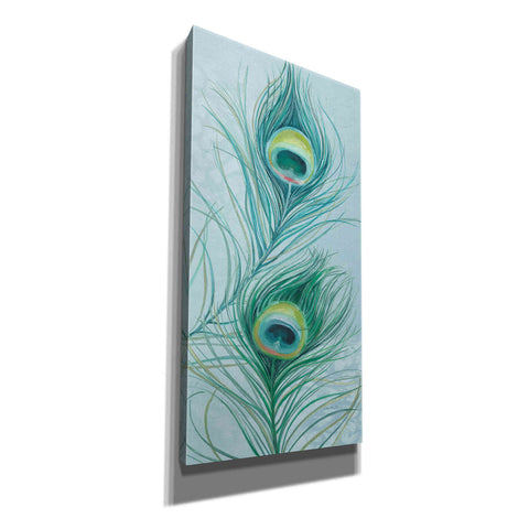 Image of 'Blue Feathered Peacock V' by Lisa Audit, Canvas Wall Art