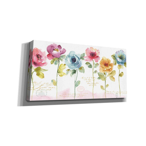 Image of 'Rainbow Seeds Loose Floral V' by Lisa Audit, Canvas Wall Art