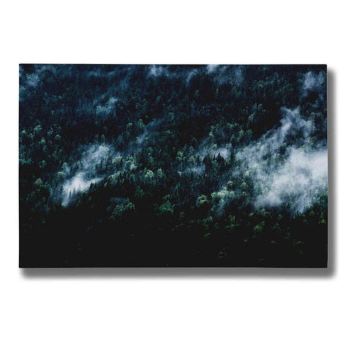 Image of "Foggy Forest Mountain" by Nicklas Gustafsson Giclee Canvas Wall Art