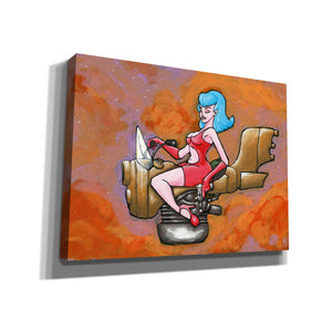 'Rocket Queen Paint' Craig Snodgrass, Canvas Wall Art,Size C Landscape
