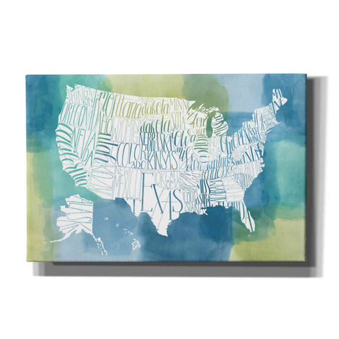 Image of 'Patchwork USA' by Grace Popp, Canvas Wall Glass