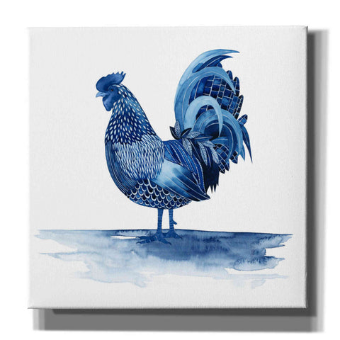 Image of 'Cobalt Farm Animals IV' by Grace Popp, Canvas Wall Glass