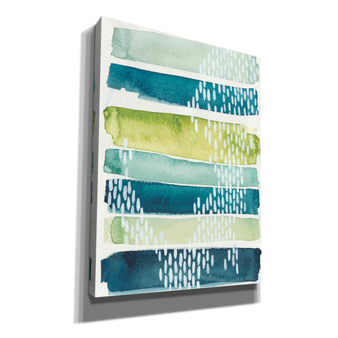 Image of 'Aqua Streak I' by Grace Popp, Canvas Wall Glass