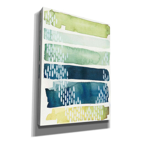 Image of 'Aqua Streak II' by Grace Popp, Canvas Wall Glass