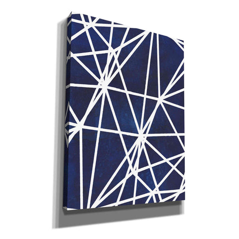 Image of 'Indigo Pattern I' by Grace Popp, Canvas Wall Glass