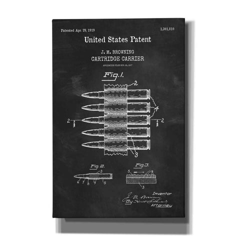 Image of 'Carrier Blueprint Patent Chalkboard,' Canvas Wall Art