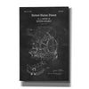 'Diving Helmet Blueprint Patent Chalkboard,' Canvas Wall Art