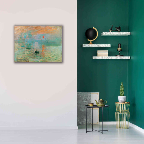 Image of 'Impression, Sunrise' by Claude Monet, Canvas Wall Art,34 x 26