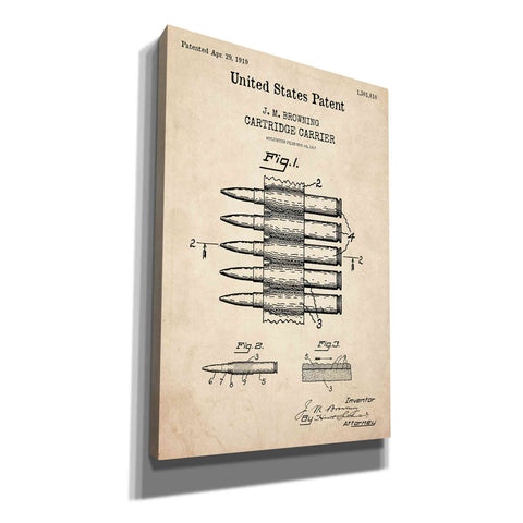 Image of 'Carrier Blueprint Patent Parchment,' Canvas Wall Art
