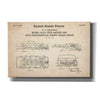 'Racing Car, Model Slot Type Blueprint Patent Parchment,' Canvas Wall Art