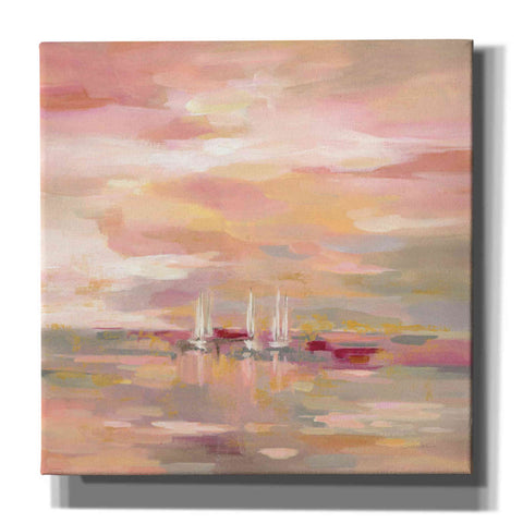 Image of 'Crimson Waves' by Silvia Vassileva, Canvas Wall Art