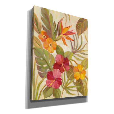 Image of 'Coral Tropical Floral I' by Silvia Vassileva, Canvas Wall Art