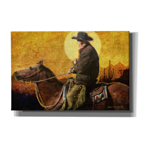 Image of 'Rough Trail Cowboy' by Chris Vest, Canvas Wall Art