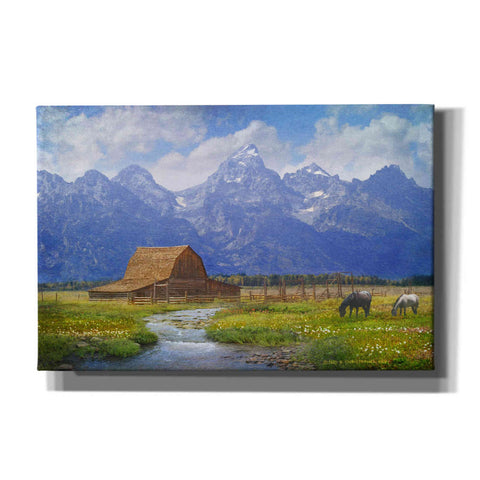 Image of 'Moulton Barn' by Chris Vest, Canvas Wall Art