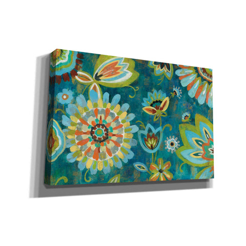 Image of 'Decorative Peacock Floral' by Silvia Vassileva, Canvas Wall Art