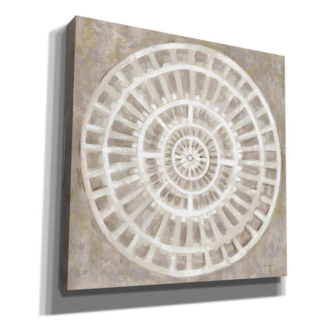 Image of 'Neutral Textured Medallion Light' by Silvia Vassileva, Canvas Wall Art