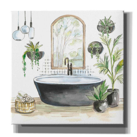 Image of 'Black Bathtub II' by Silvia Vassileva, Canvas Wall Art