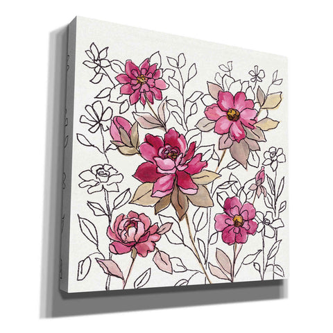 Image of 'Magenta Flower Lace I' by Silvia Vassileva, Canvas Wall Art