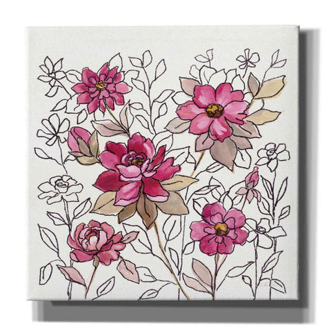 Image of 'Magenta Flower Lace I' by Silvia Vassileva, Canvas Wall Art