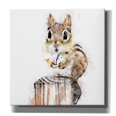 Image of 'Chippy With Flower' by Kim Curinga, Canvas Wall Art