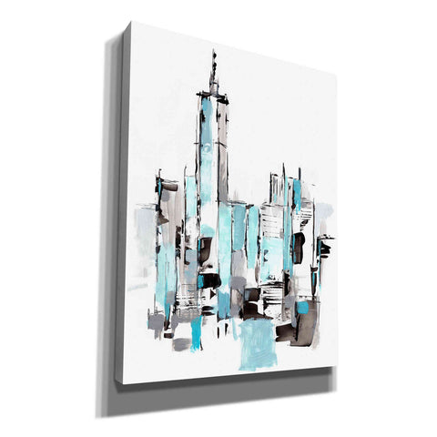Image of "Blue City II" by Ethan Harper, Canvas Wall Art