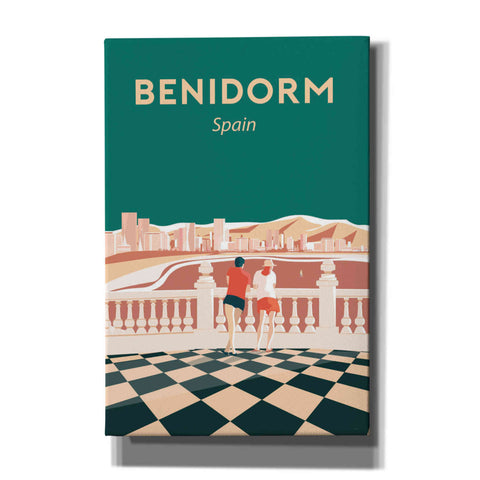 Image of 'Benidorm' by Arctic Frame Studio, Canvas Wall Art