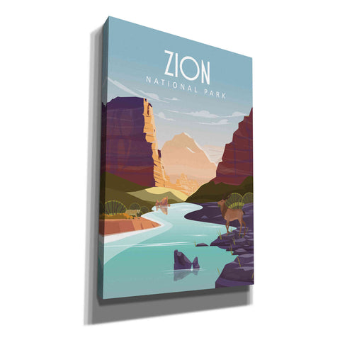 Image of 'Zion National Park' by Arctic Frame Studio, Canvas Wall Art