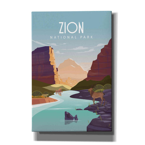 Image of 'Zion National Park' by Arctic Frame Studio, Canvas Wall Art