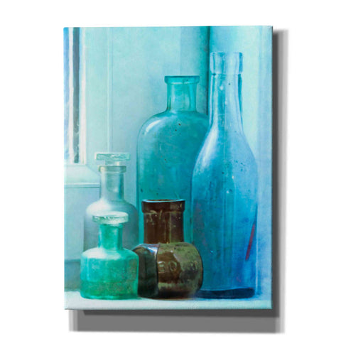 Image of "Bottles On The Sill" by Hal Halli, Canvas Wall Art