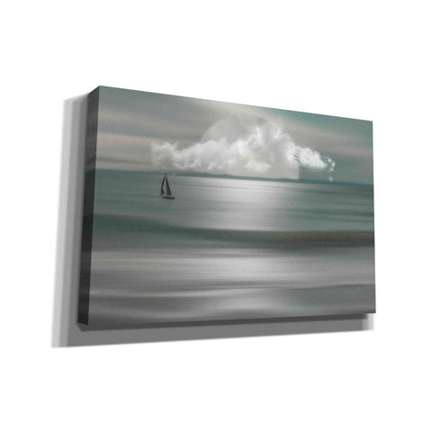 Image of "Smooth Ocean Moon" by Hal Halli, Canvas Wall Art