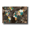 'Golden World on Brown' by Courtney Prahl, Canvas Wall Art