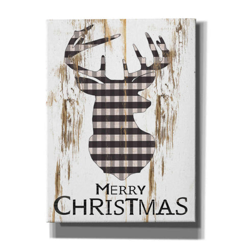 Image of 'Merry Christmas Deer' by Cindy Jacobs, Canvas Wall Art