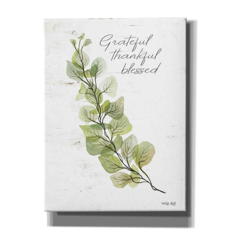 Image of 'Grateful Thankful Blessed' by Cindy Jacobs, Canvas Wall Art