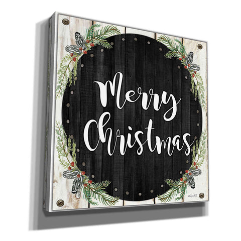 Image of 'Merry Christmas Wreath' by Cindy Jacobs, Canvas Wall Art