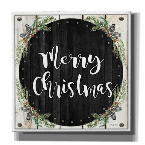 Image of 'Merry Christmas Wreath' by Cindy Jacobs, Canvas Wall Art